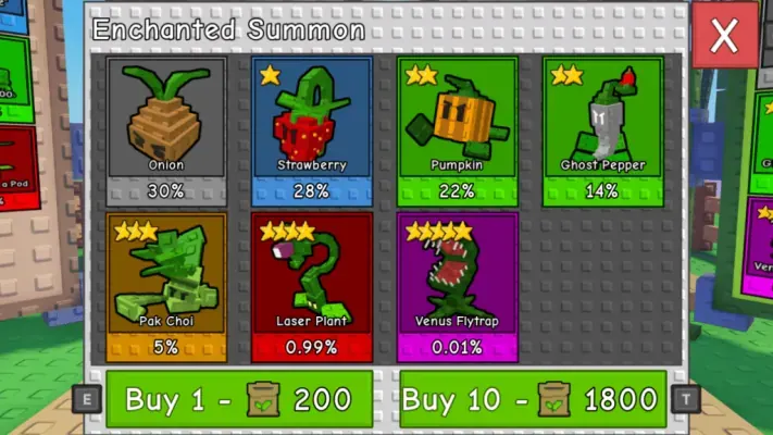 Garden Tower Defense All Units